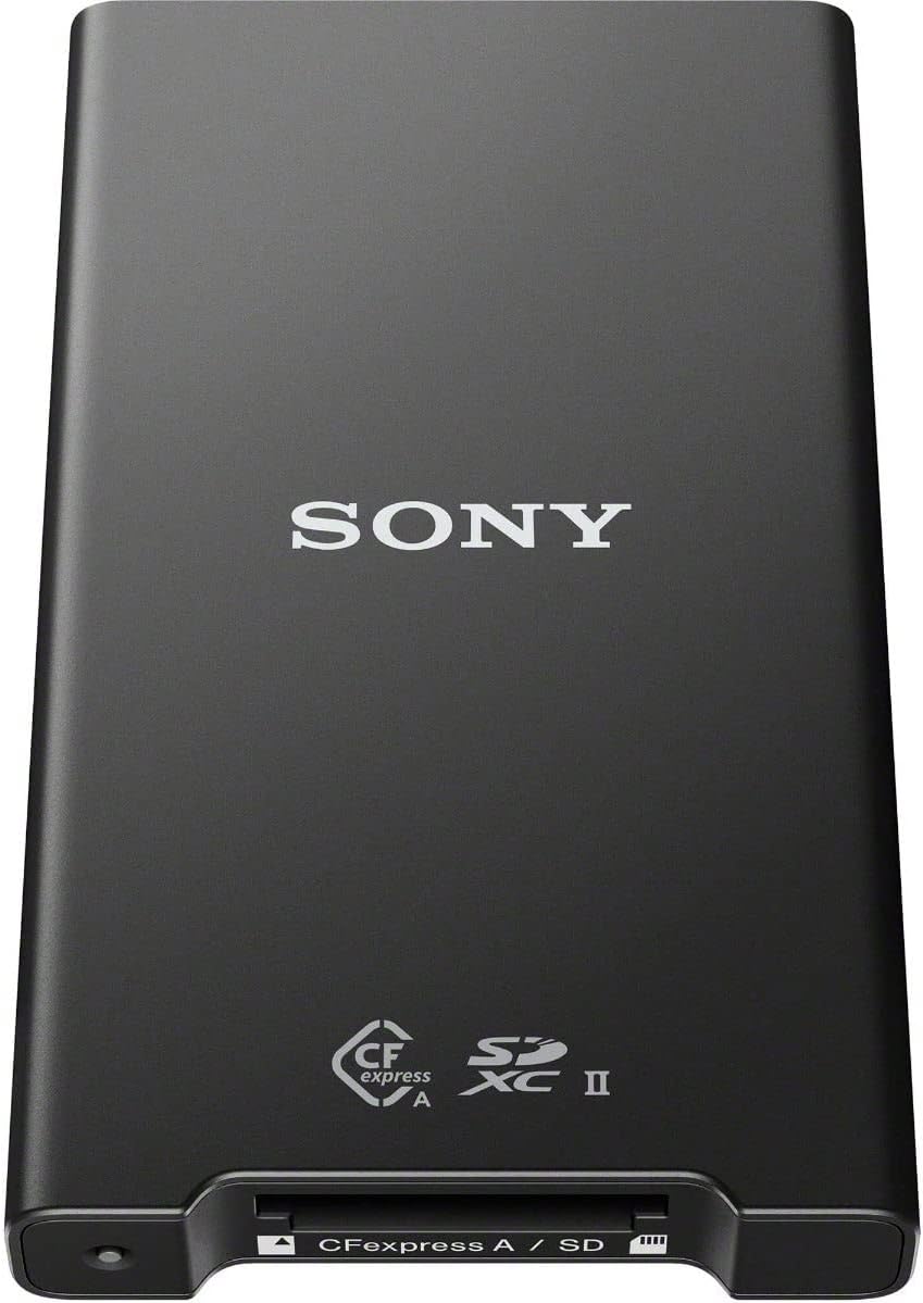 Sony CFexpress Type A/SD SuperSpeed 10Gbps Flash Memory Card USB Type-C Reader (Compatible with CFE Type A/SDHC & SDXC UHS-I & UHS-II) ??V MRW-G2,MRWG2.SYM