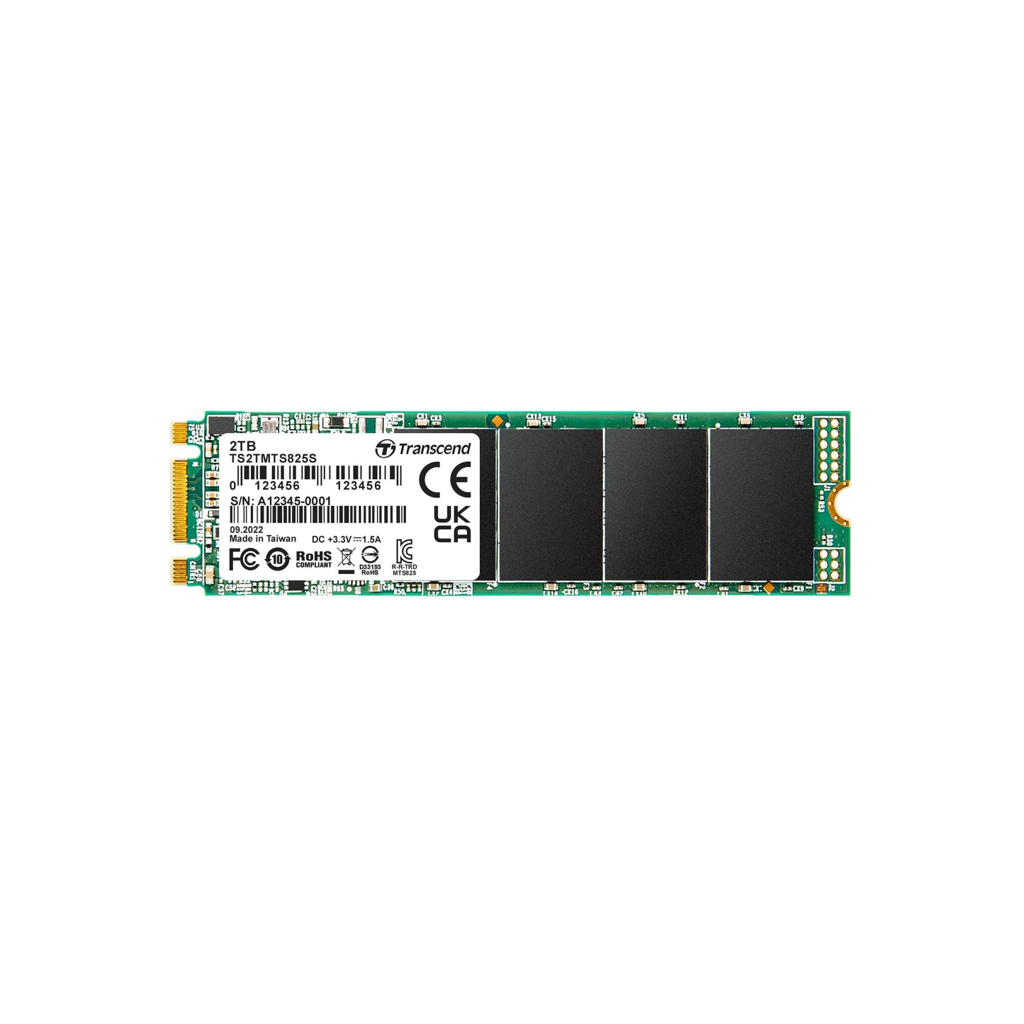 Transcend M.2 2280 SATA III SSD, Up to 530MB/s, Compatible with Ultrabook Laptop PC Desktop, 3D TLC NAND Flash Internal Solid State Drive, LDPC Error Correction ECC, B+M Key SLC Cache (TS-MTS825S)