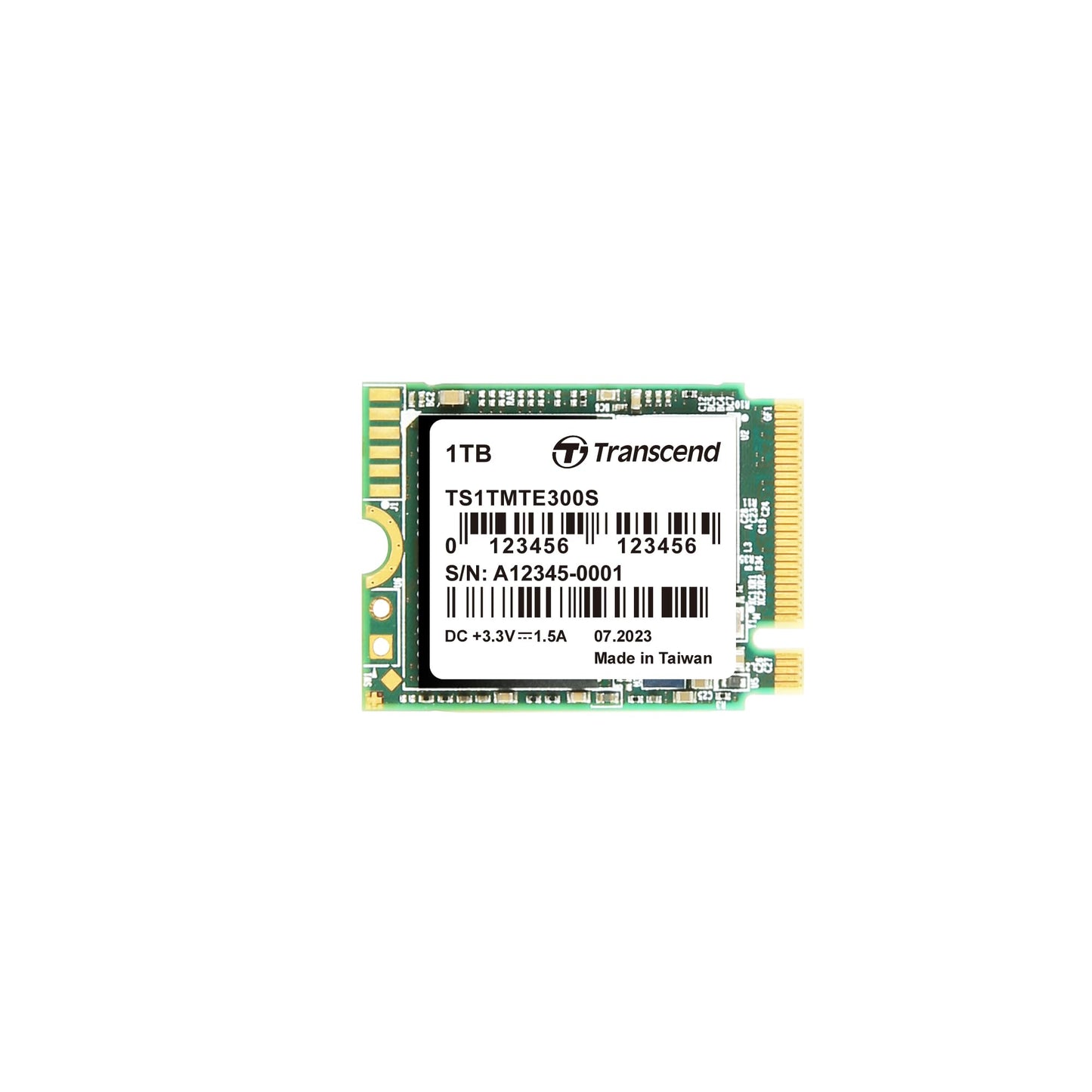 Transcend M.2 PCIe Gen3x4 2230 NVMe Internal SSD with Speeds up to 2,000MB/s (TS-MTE300S)