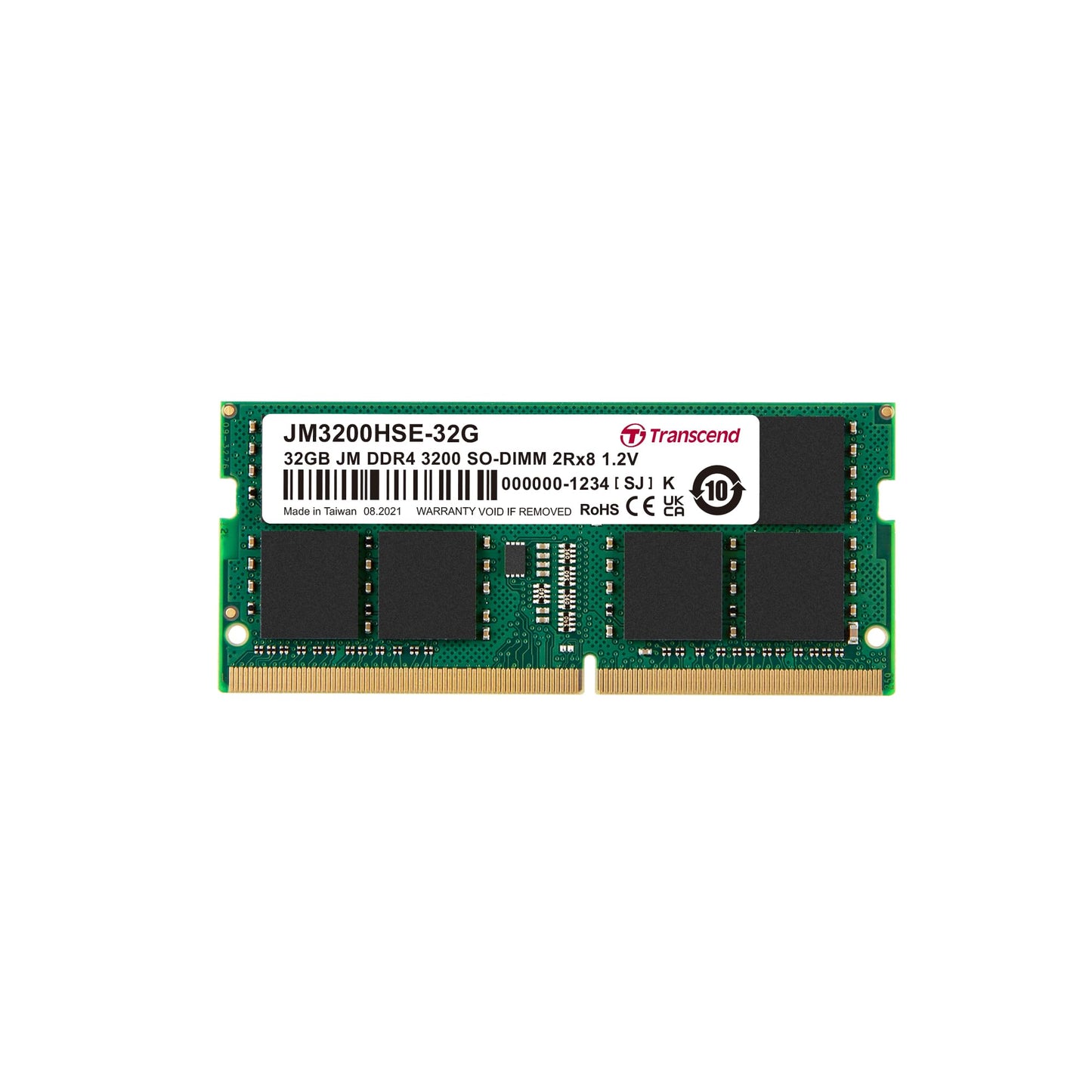 Transcend JM DDR4 3200Mhz SO-DIMM 1Rx8 CL22 1.2V (JM3200HSE)