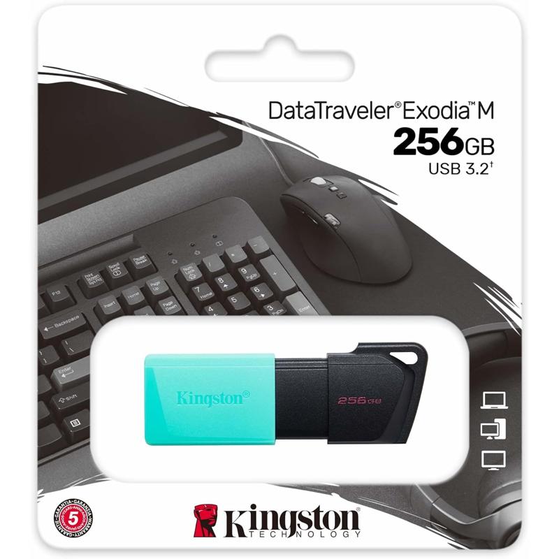 Kingston DataTraveler Exodia M DTXM USB 3.2 Gen 1 - with Moving Cap in Multiple Colours