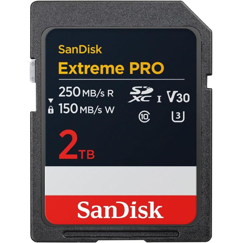 SanDisk Extreme PRO SDHC™ And SDXC™ UHS-I Card Memory Card (up to 140MB/s) C10, U3, V30, 4K UHD, SD Card (SDSDXXO-GN4IN)
