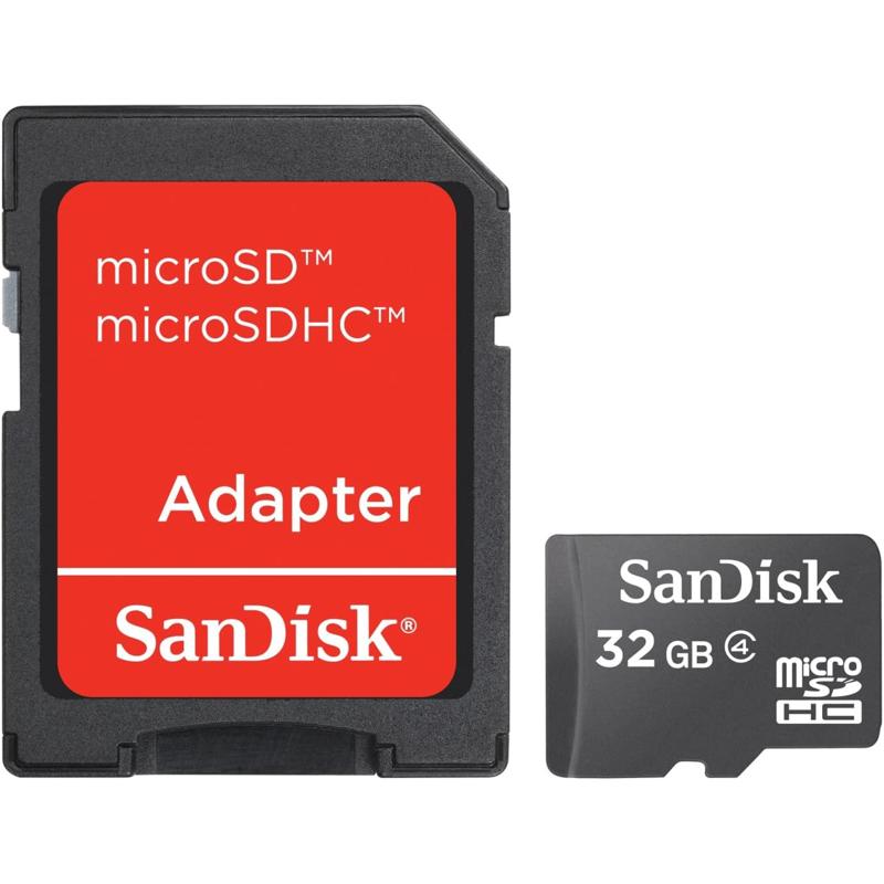 SanDisk Mobile MicroSDHC Class 4 Flash Memory Card with SD Adapter - SDSDQM-B35A