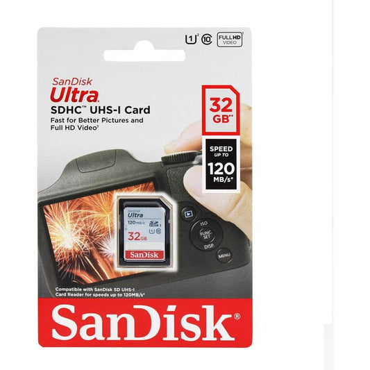 SanDisk Ultra Class 10 SDHC UHS-I Memory Card Up to 80MB, Grey/Black (SDSDUNC-GN6IN)