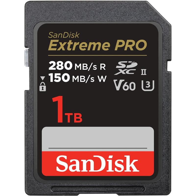 SanDisk Extreme PRO SDXC UHS-II Memory Card - C10, U3, V60, 6K, 4K UHD, SD Card - SDSDXEP-GN4IN