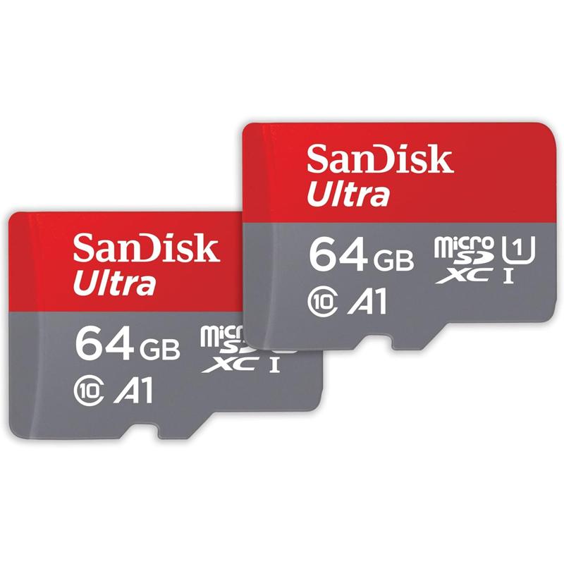 SanDisk Ultra microSDXC UHS-I Memory Card with Adapter - C10, U1, Full HD, MicroSD Card - SDSQ-GN6