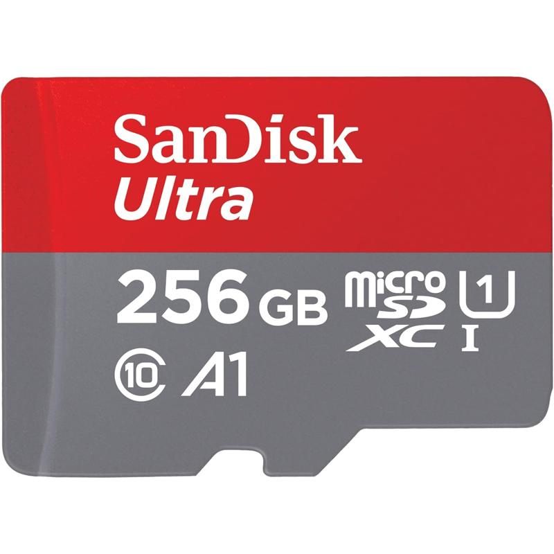 SanDisk Ultra microSDXC UHS-I Memory Card with Adapter - C10, U1, Full HD, MicroSD Card - SDSQ-GN6
