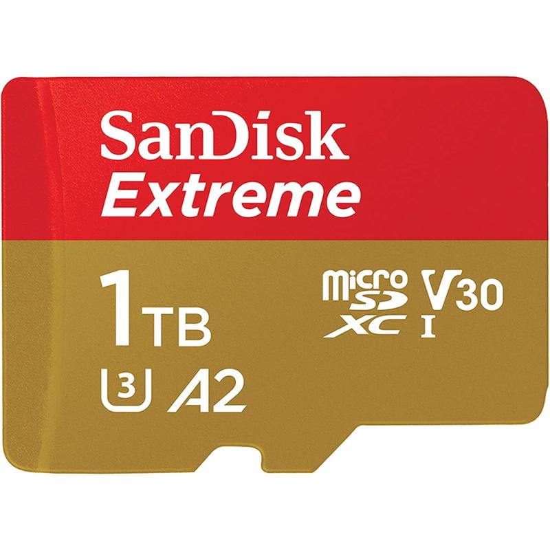 SanDisk Extreme microSDHC UHS-I Memory Card with Adapter - C10, U3, V30, 4K, Micro SD - SDSQ-GN6MA