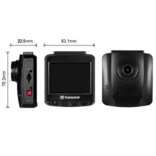 Transcend DrivePro 110 Car Video Recorder Dash Cam Full HD 1080p/30FPS 64GB Micro SD Card Included