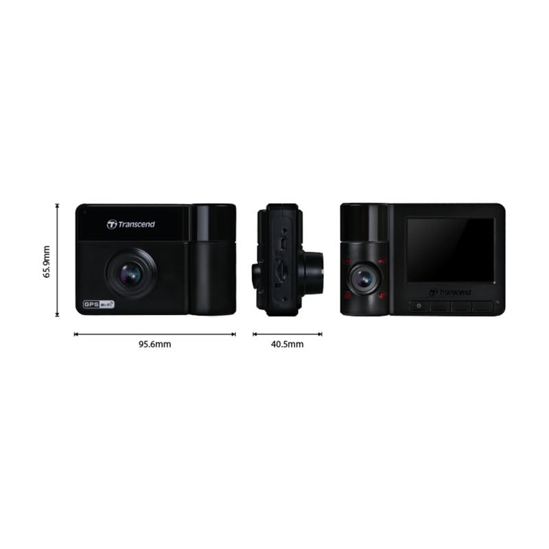 Transcend 64Gb Dashcam Drivepro 550 Dual, Black (TS-DP550B-64G)