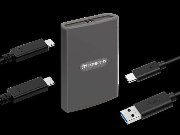 Transcend CFexpress Card Reader, Type B, USB 3.2 Gen 2x2, 20 Gbps, Aluminum housing, for Photography and Cinematic Experts, Include Type A and Type C Cables - TS-RDE2
