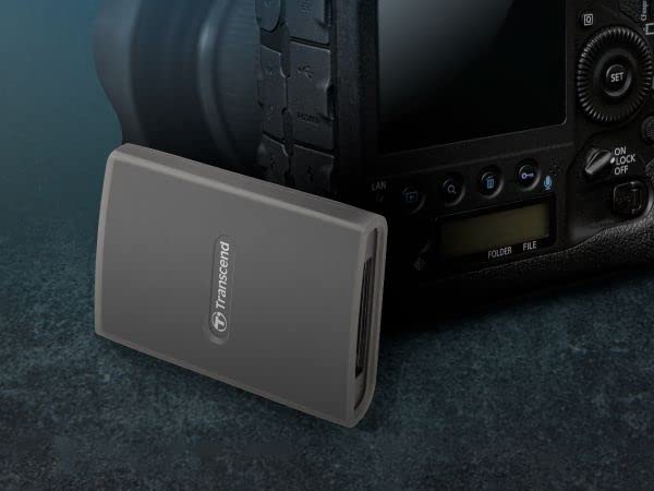 Transcend CFexpress Card Reader, Type B, USB 3.2 Gen 2x2, 20 Gbps, Aluminum housing, for Photography and Cinematic Experts, Include Type A and Type C Cables - TS-RDE2