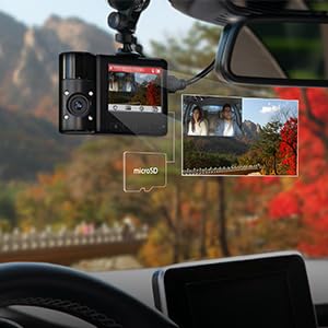 Transcend 64Gb Dashcam Drivepro 550 Dual, Black (TS-DP550B-64G)