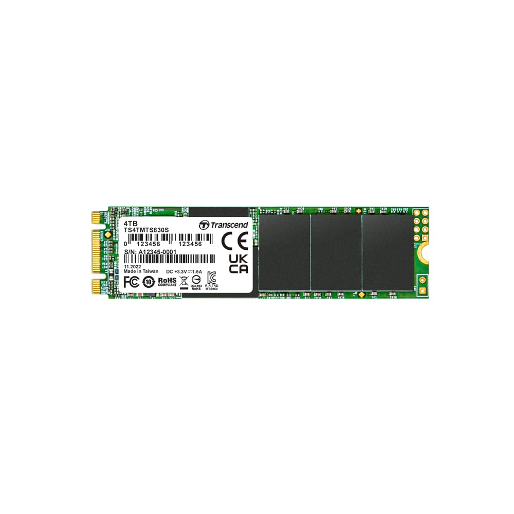 Transcend M.2 2280 SSD, SATA3 B+M Key, TLC (TS-MTS830S)