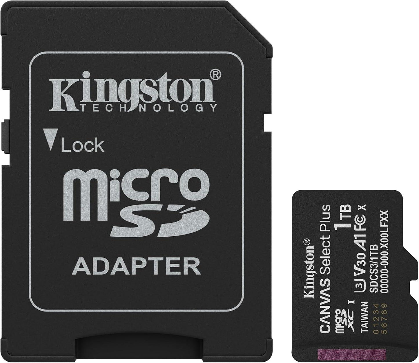 Kingston Canvas Select Plus microSD Card Up to 100MB/s  Class 10, UHS-I, U1, V10, A1 (SDCS3)