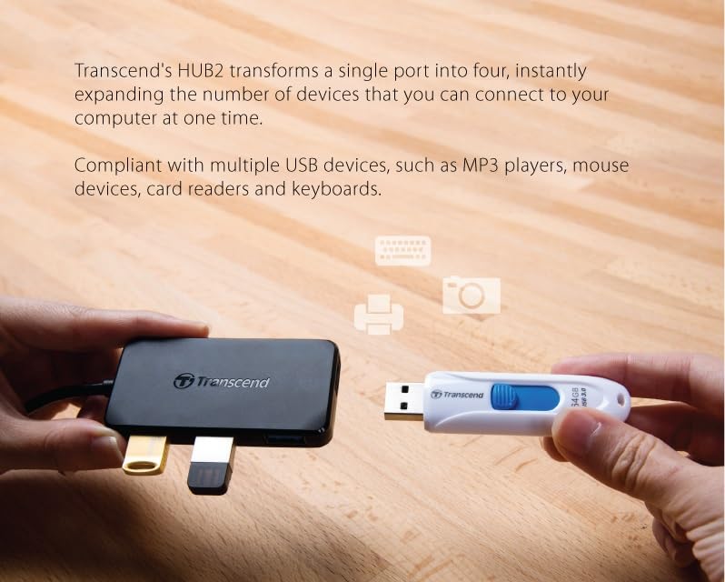 TRANSCENDTranscend Information SuperSpeed USB 3.0 4-Port Hub (TS-HUB2K)