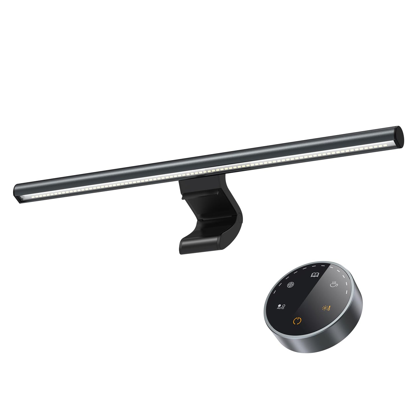 Monitor Light Bar, Wireless Controller, Stepless Dimming Brightness & Color Temperature, Eye-Care Light Bar, No Screen Glare, Space Saving for Home Office Gaming(Front light, Wireless Control)