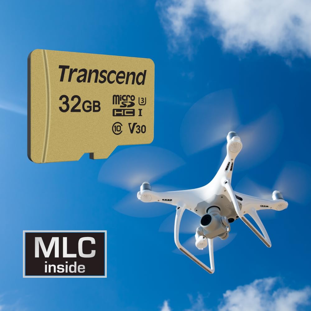 Transcend UHS-I U3 microSD with Adapte, MLC, Read 95MB/s Write 60MB/s (TS-USD500S)
