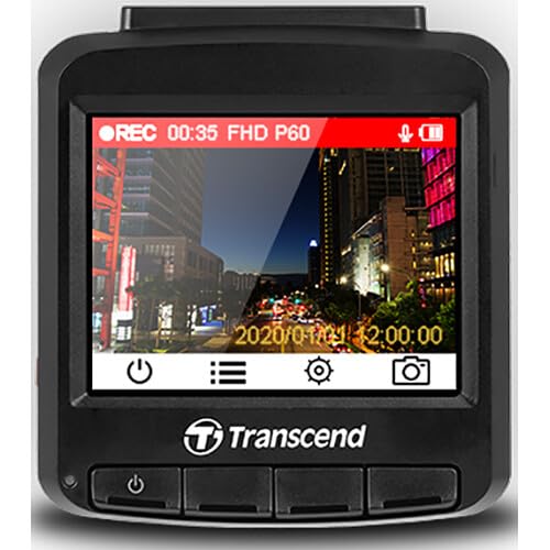 Transcend DrivePro 110 Car Video Recorder Dash Cam Full HD 1080p/30FPS 64GB Micro SD Card Included