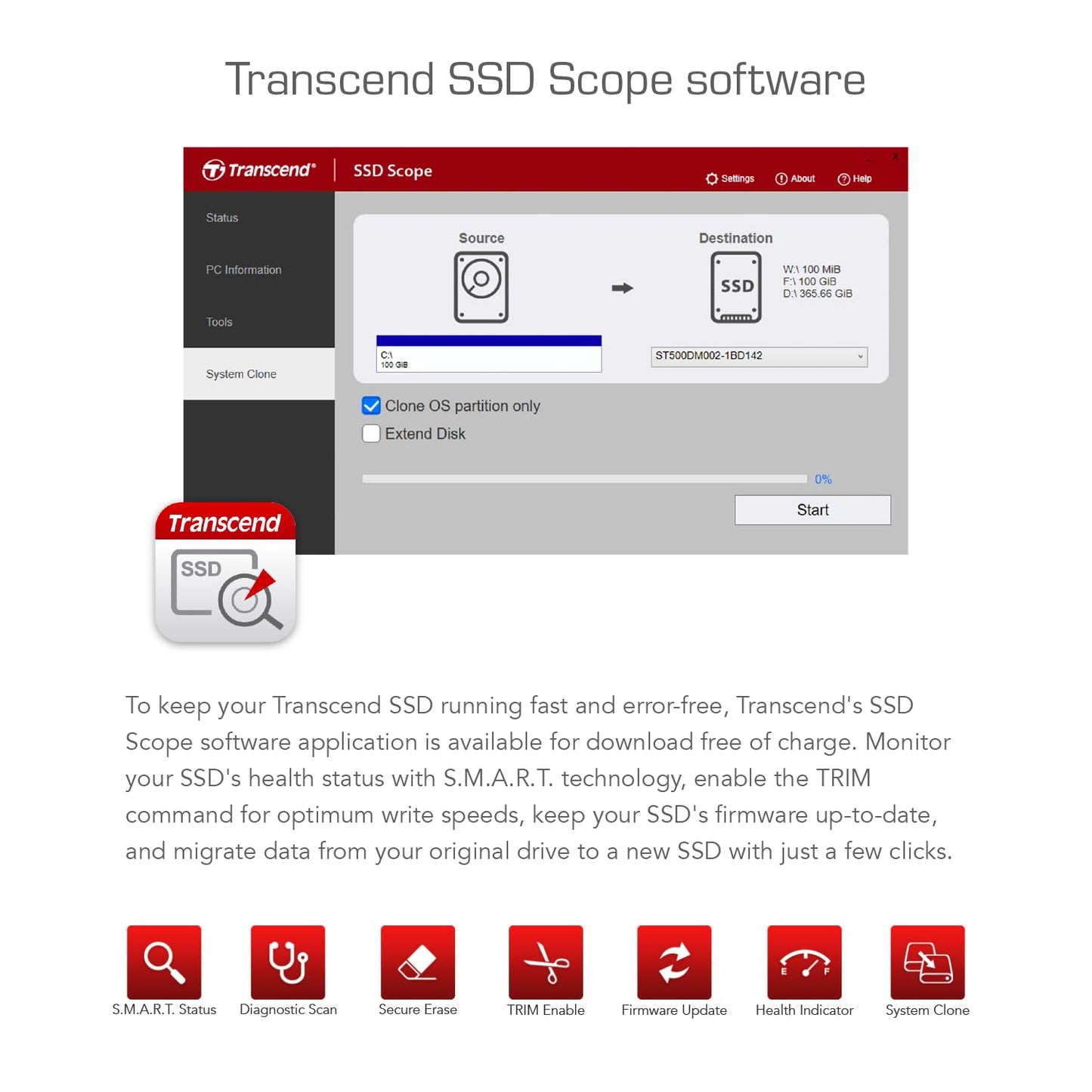 Transcend NVMe PCIe Gen3 x4 MTE112S M.2 SSD Solid State Drive (TS-MTE112S)