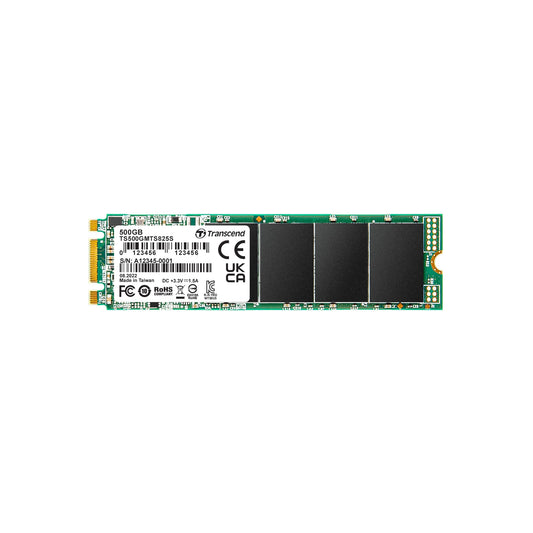 Transcend M.2 2280 SATA III SSD, Up to 530MB/s, Compatible with Ultrabook Laptop PC Desktop, 3D TLC NAND Flash Internal Solid State Drive, LDPC Error Correction ECC, B+M Key SLC Cache (TS-MTS825S)
