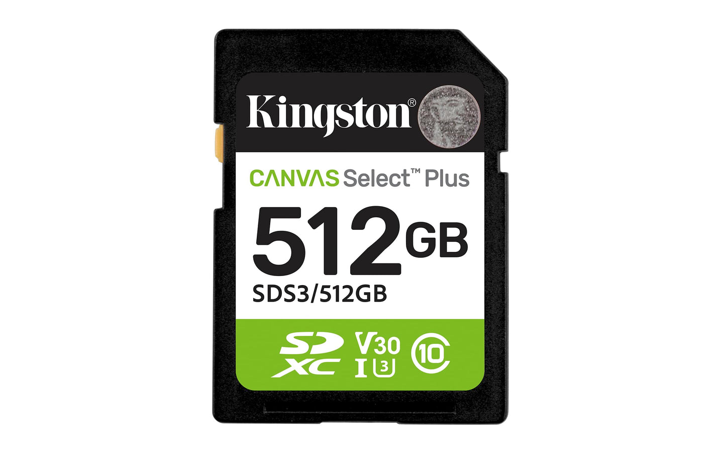 Kingston Canvas Select Plus SD Card Up to 100MB/s Class 10, UHS-I, U1, V10 (SDS3)