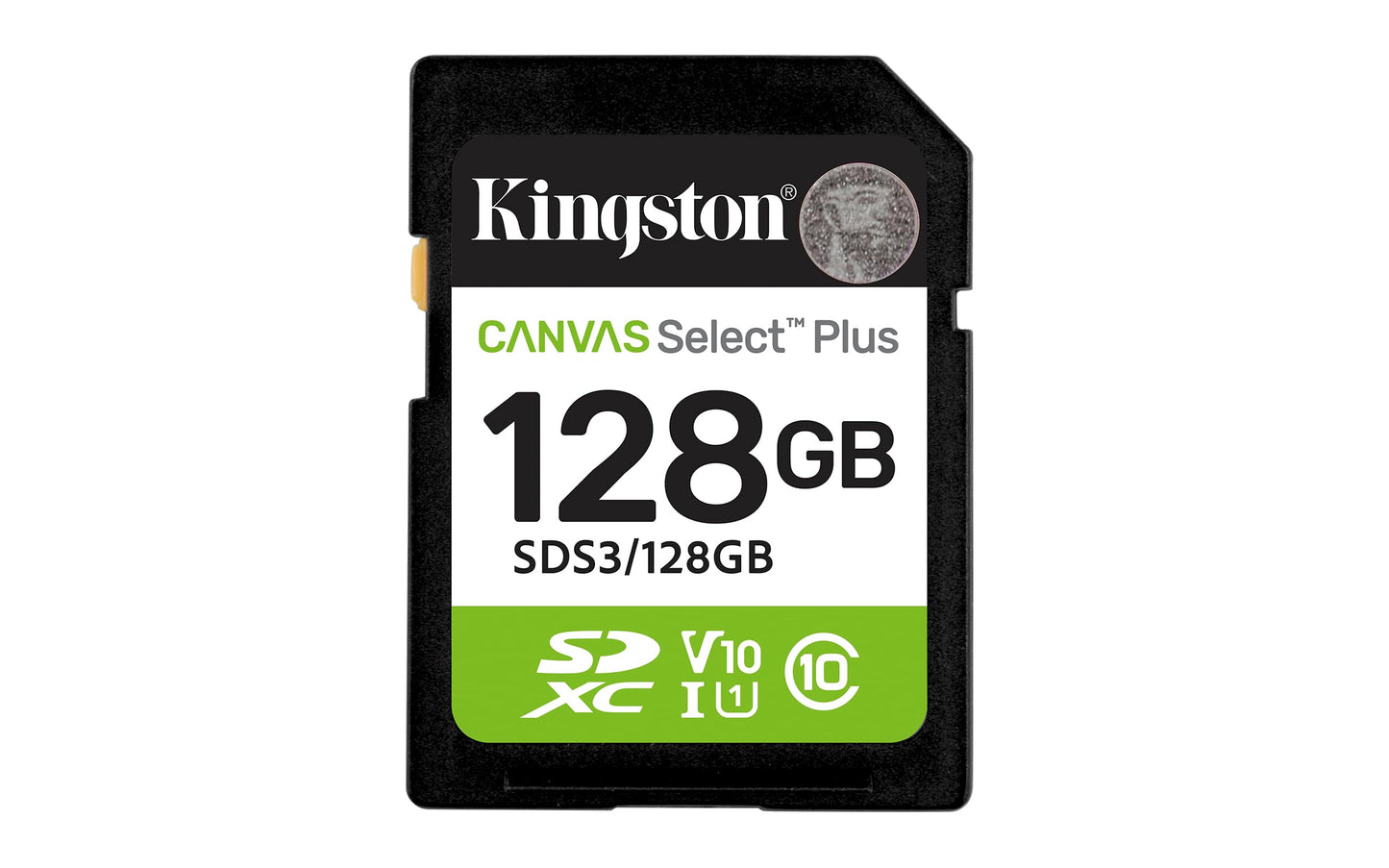Kingston Canvas Select Plus SD Card Up to 100MB/s Class 10, UHS-I, U1, V10 (SDS3)