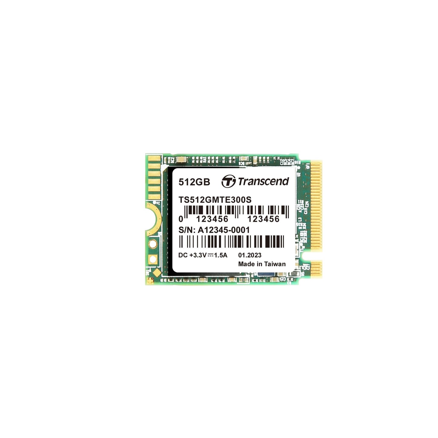 Transcend M.2 PCIe Gen3x4 2230 NVMe Internal SSD with Speeds up to 2,000MB/s (TS-MTE300S)