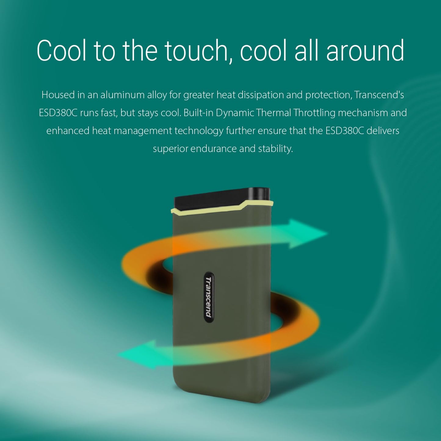 Transcend ESD380C External SSD Portable, USB3.2 Gen2x2, Type-C (TS-ESD380C)