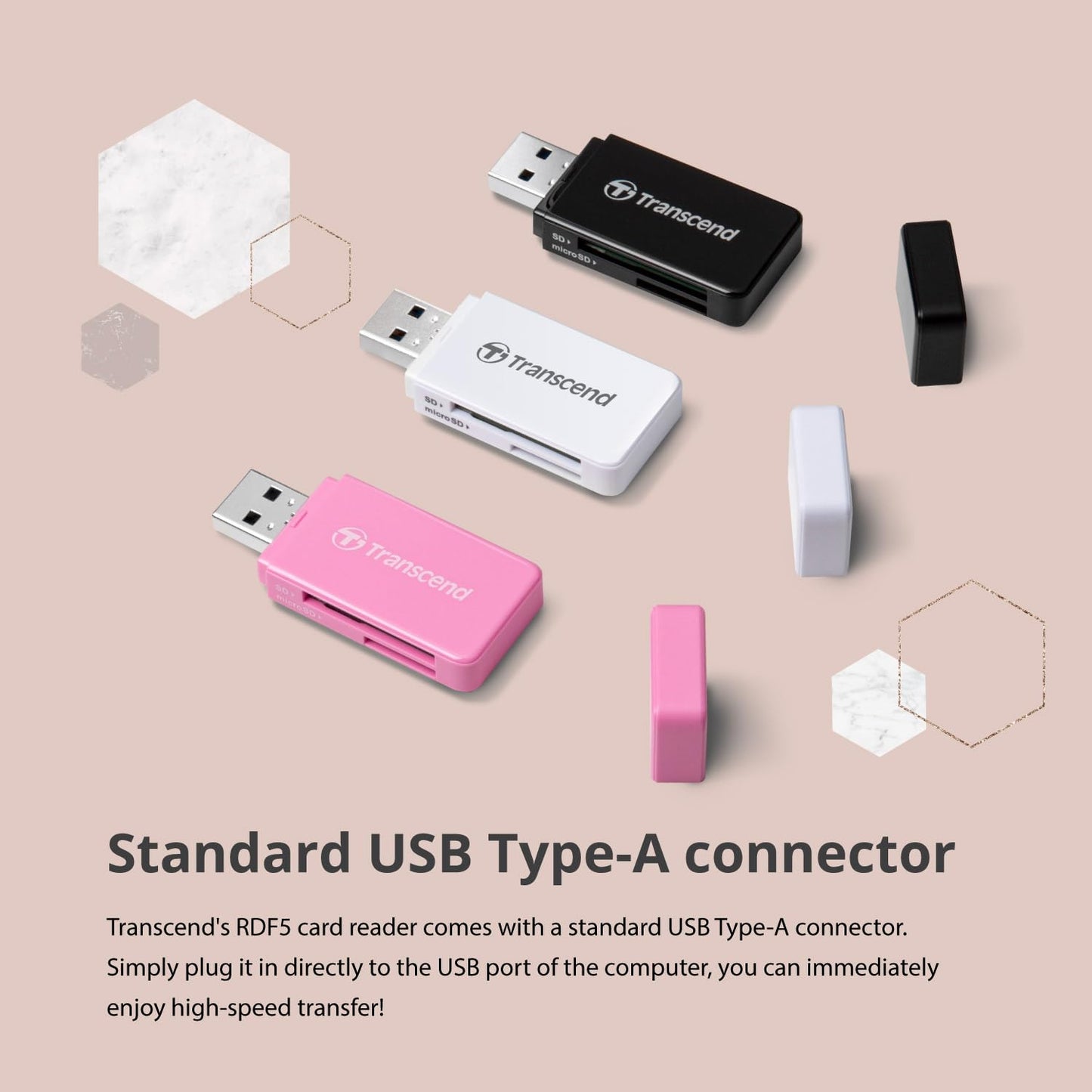 Transcend USB3.0 SD/Microsd Card Readers (TS-RDF5)