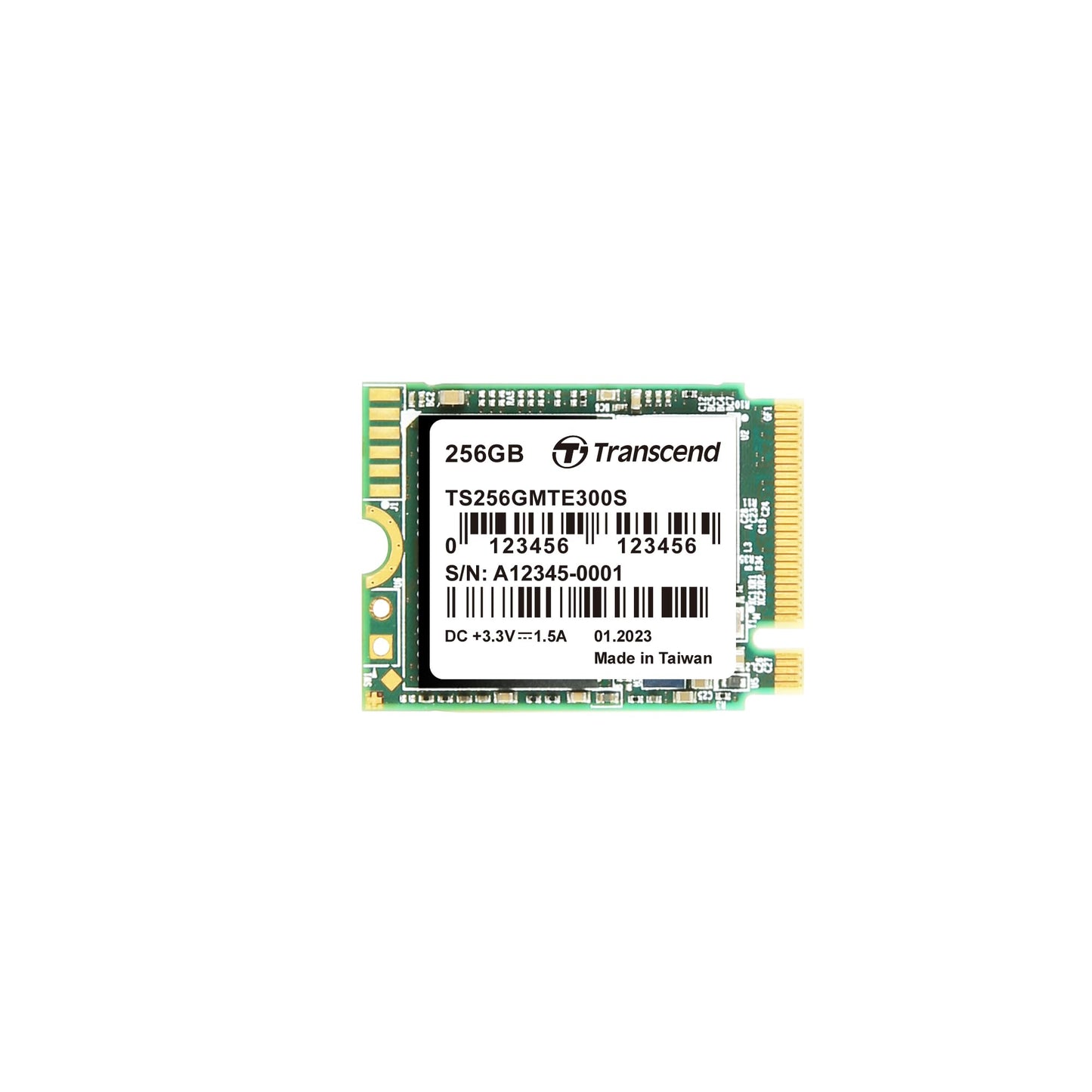 Transcend M.2 PCIe Gen3x4 2230 NVMe Internal SSD with Speeds up to 2,000MB/s (TS-MTE300S)