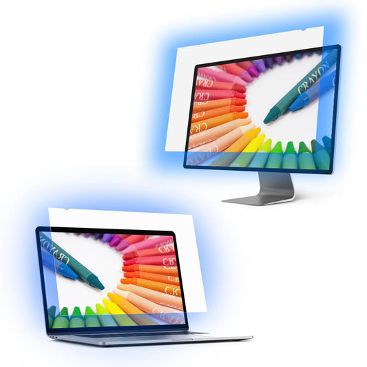 Sview Blue Light Blocking Screen Protector - Diagonal PC Anti-UV Eye Protection Filter Film, Blue Light Cut Filter for Widescreen Laptop and Monitor (SBFAG)