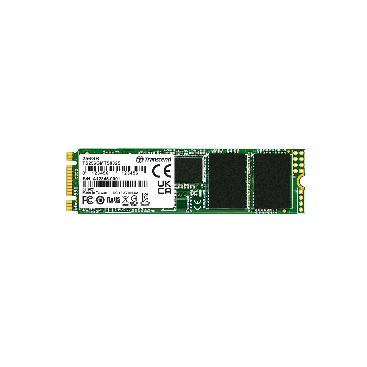 Transcend Single Side, M.2 2280 SSD, SATA B+M Key, TLC (TS-MTS832S)