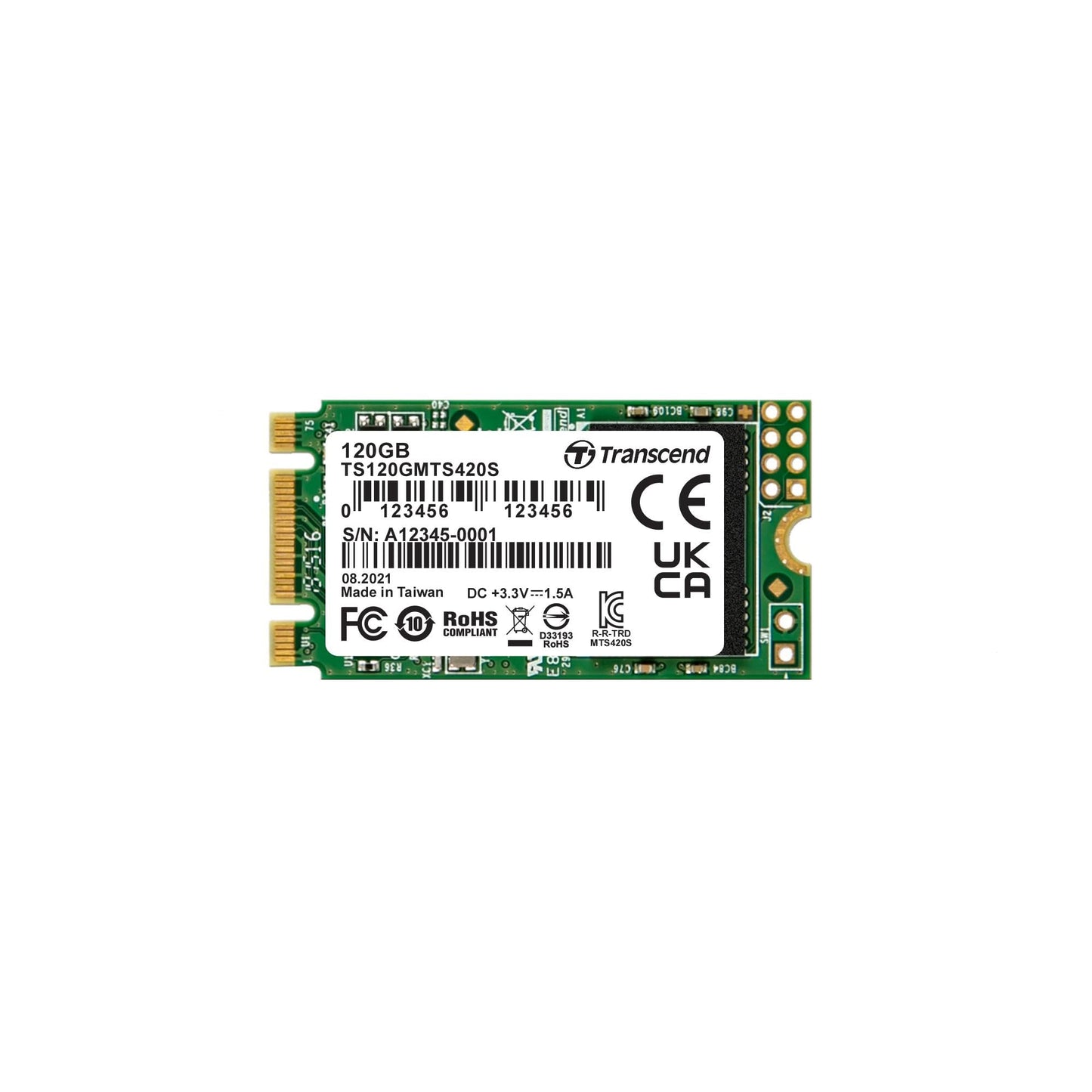 Transcend 3D TLC NAND with SSD M. 2 2242 Sata III (TS-MTS420S)