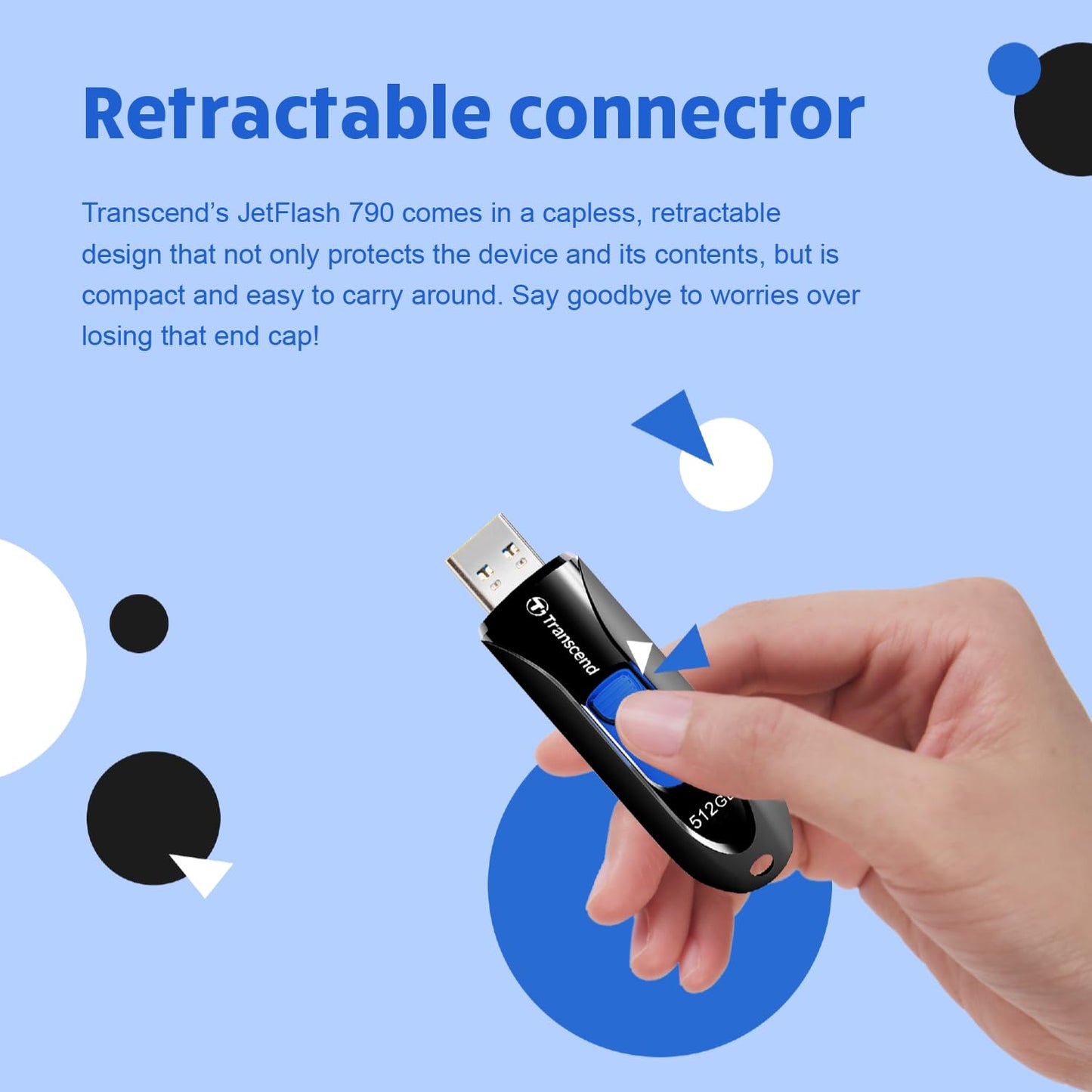 Transcend JetFlash 790 USB 3.0 Flash Drive Black (TS-JF790K)