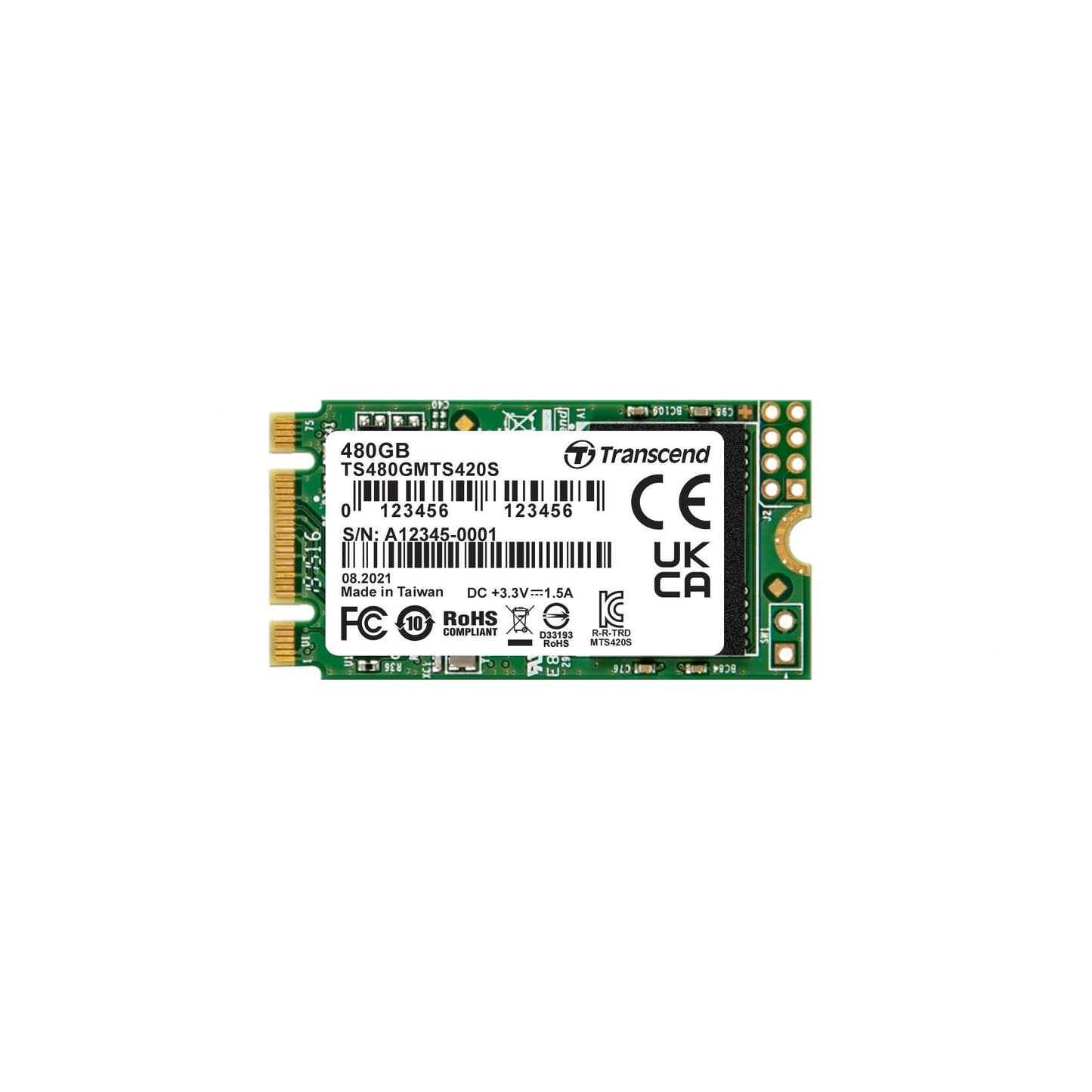 Transcend 3D TLC NAND with SSD M. 2 2242 Sata III (TS-MTS420S)