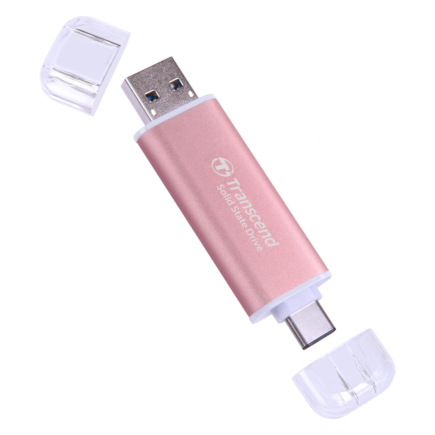 Transcend ESD310 External SSD, Up to 1,050MB/s, Dual USB Flash Drive for iPhone/iPad/Mac/Windows, Android/Tablet/PC, USB 3.2 Gen 2 Thumb Drive Photo Stick, 2-in-1 Type C &Type A Memory Stick (TS-ESD310)