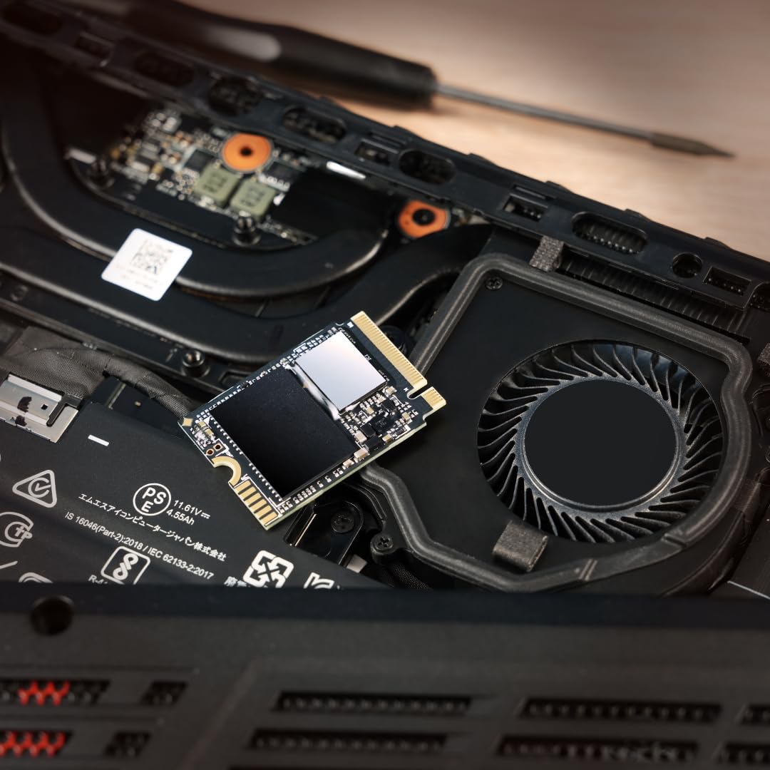 Transcend M.2 2230 PCIe Gen4x4 SSD, SLC Cache, Up to 3,300MB/s, for Steam Deck, ROG Ally, Microsoft Surface, Single-Sided, 3D TLC, M Key - (TS-MTE310S)