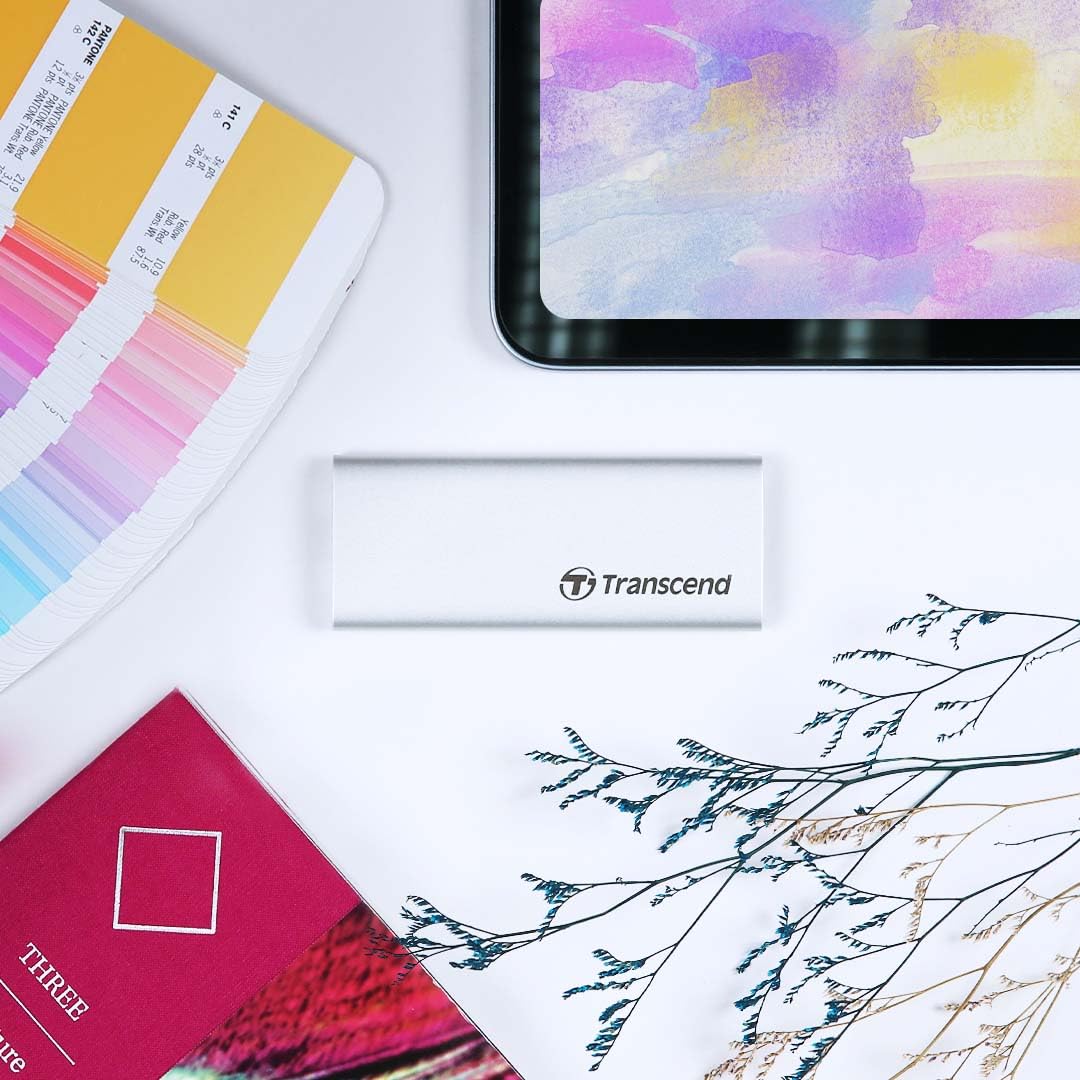 Transcend ESD260C USB 3.2 Gen 2 Type-C Portable Solid-State Drive Silver (TS-ESD260C)