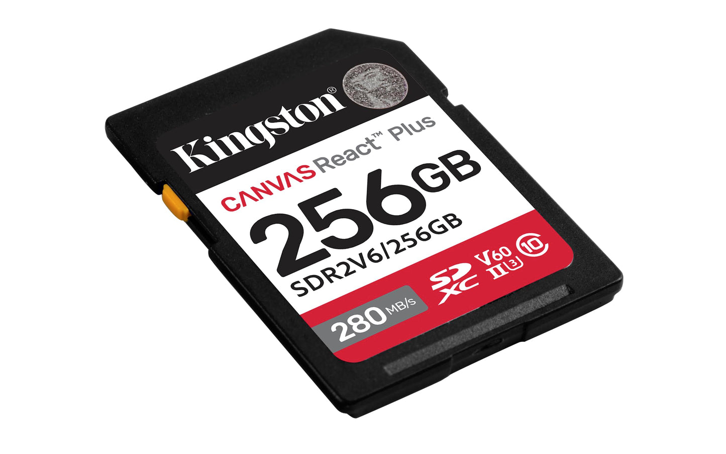 Kingston Canvas React Plus SD Card Up to 280MB/s High Performance Photography Class 10 UHS-II U3 V60 (SDR2V6)