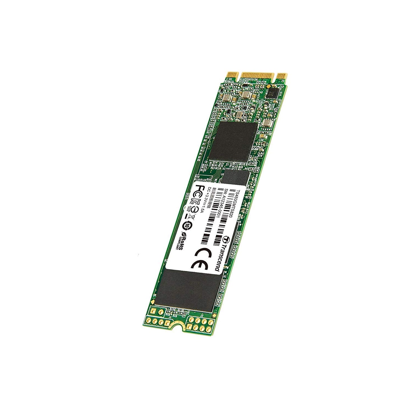Transcend M.2 2280 SSD, SATA3, TLC (TS-MTS820S)