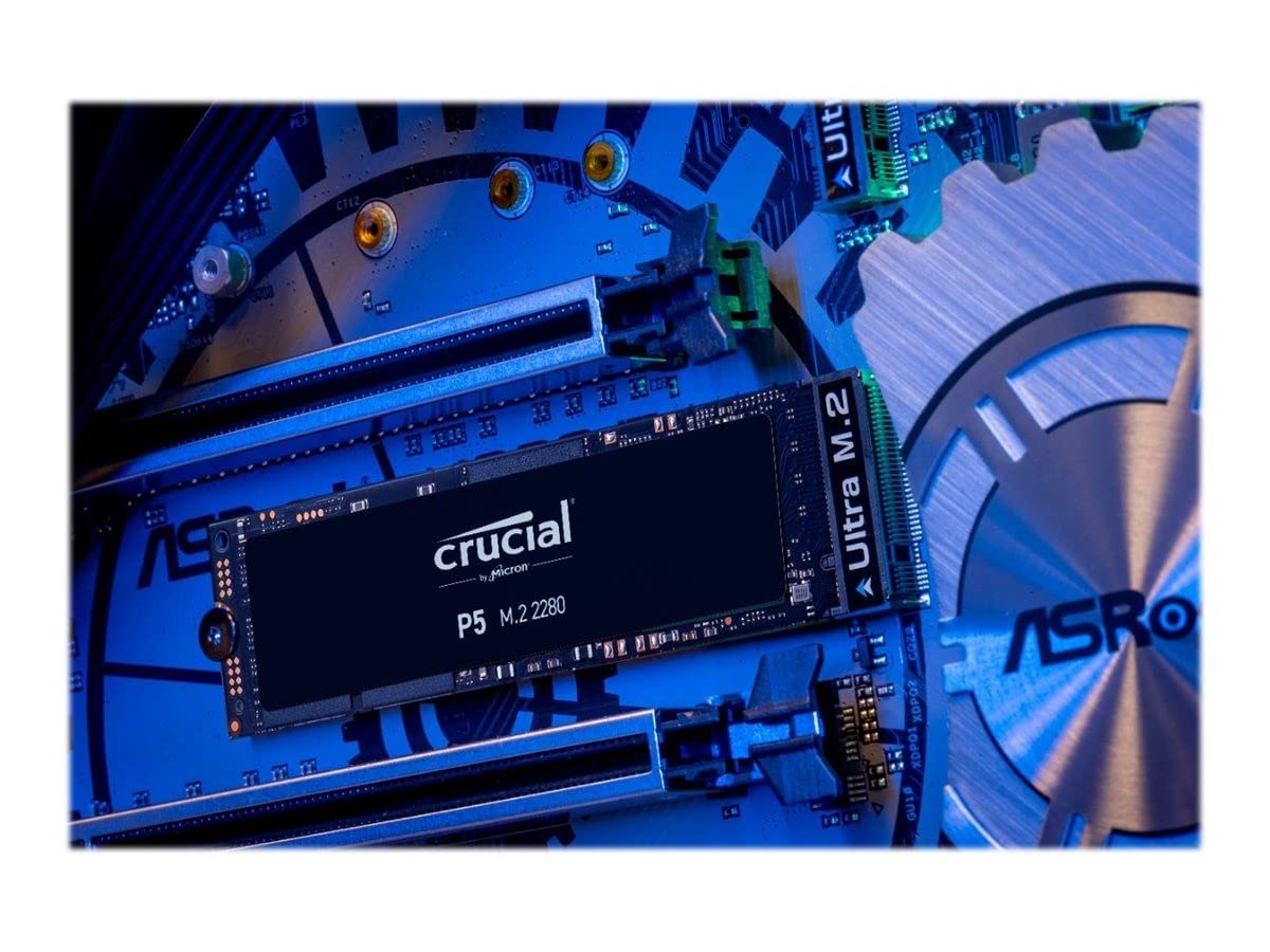 Crucial P5 1 TB CT1000P5SSD8 Internal Solid State Drive-up to 3400 MB/s (3D NAND, NVMe, PCIe, M.2, 2280SS)
