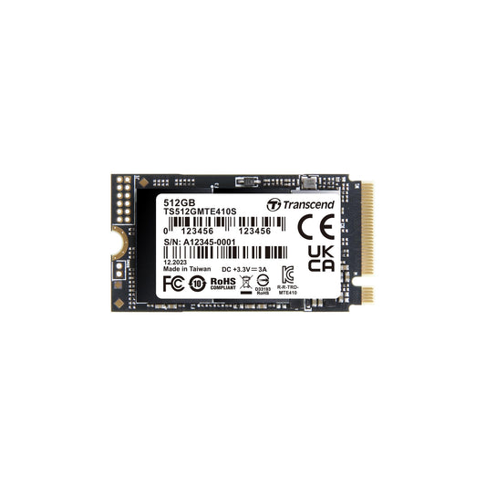 Transcend M.2 2242 SSD, Up to 5000MB/s, PCIe Gen4x4 NVMe 3D TLC, for Ultra-Thin Laptops,  Lenovo Legion Go & Yoga Gen 6, ASUS Expert Book & ZenBook, Mini PC, DRAM-Less Design for Low Power Consumption (TS-MTE410S
)