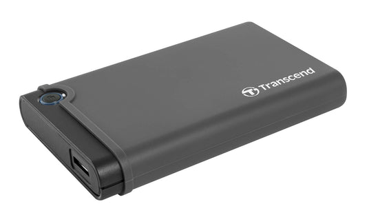 Transcend StoreJet 25CK3 2.5" Storage Enclosure for SATA SSD/HDD USB 3.0 (TS0GSJ25CK3), Grey