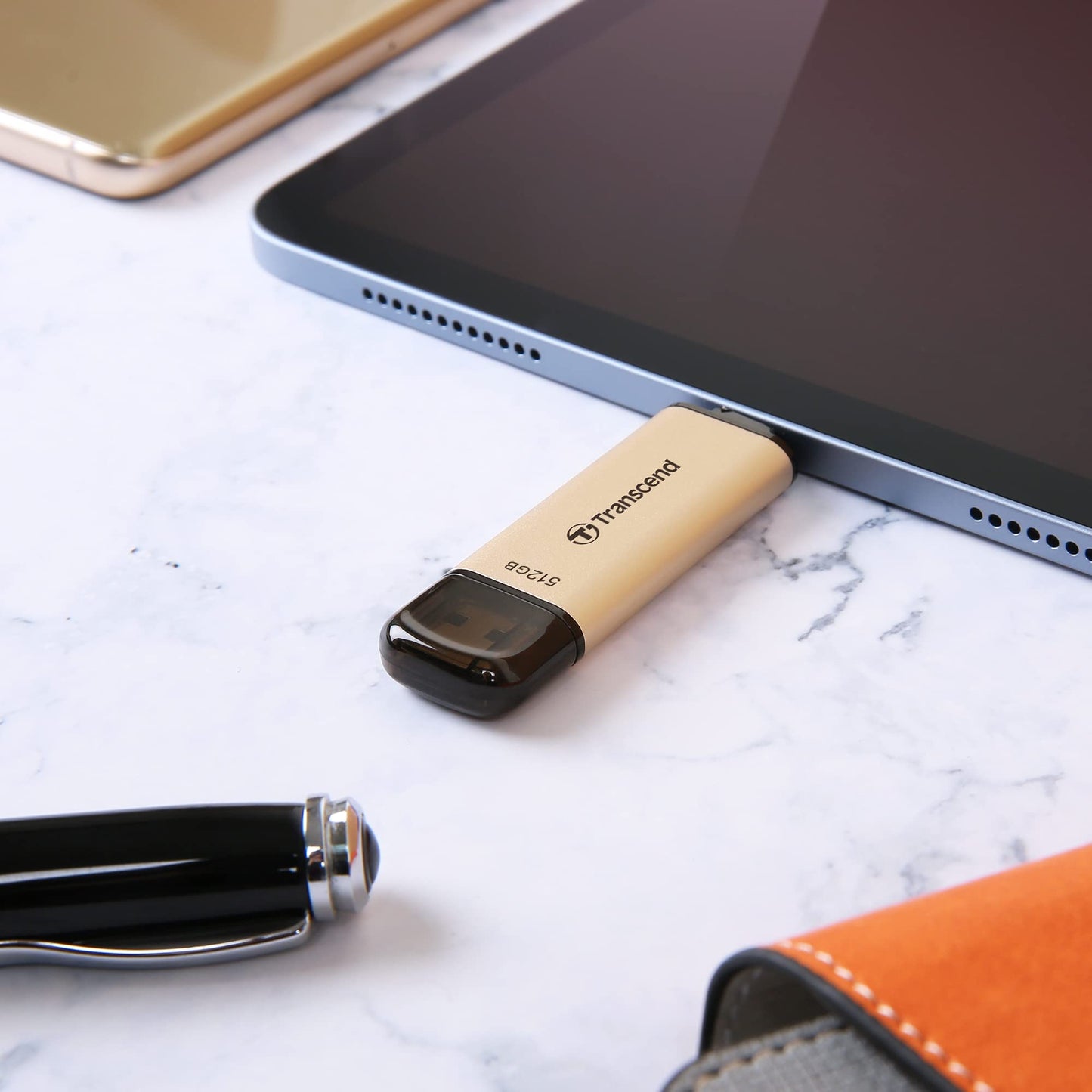 Transcend Dual USB C Flash Drive, Photo Stick for iPhone/iPad/Mac, Windows/Android/Tablet/PC/Smart TV/Gaming Console, Up to 420MB/s, USB 3.2 Thumb Drive, Memory Stick with 2-in-1 Type C &Type A (TS-JF930C)