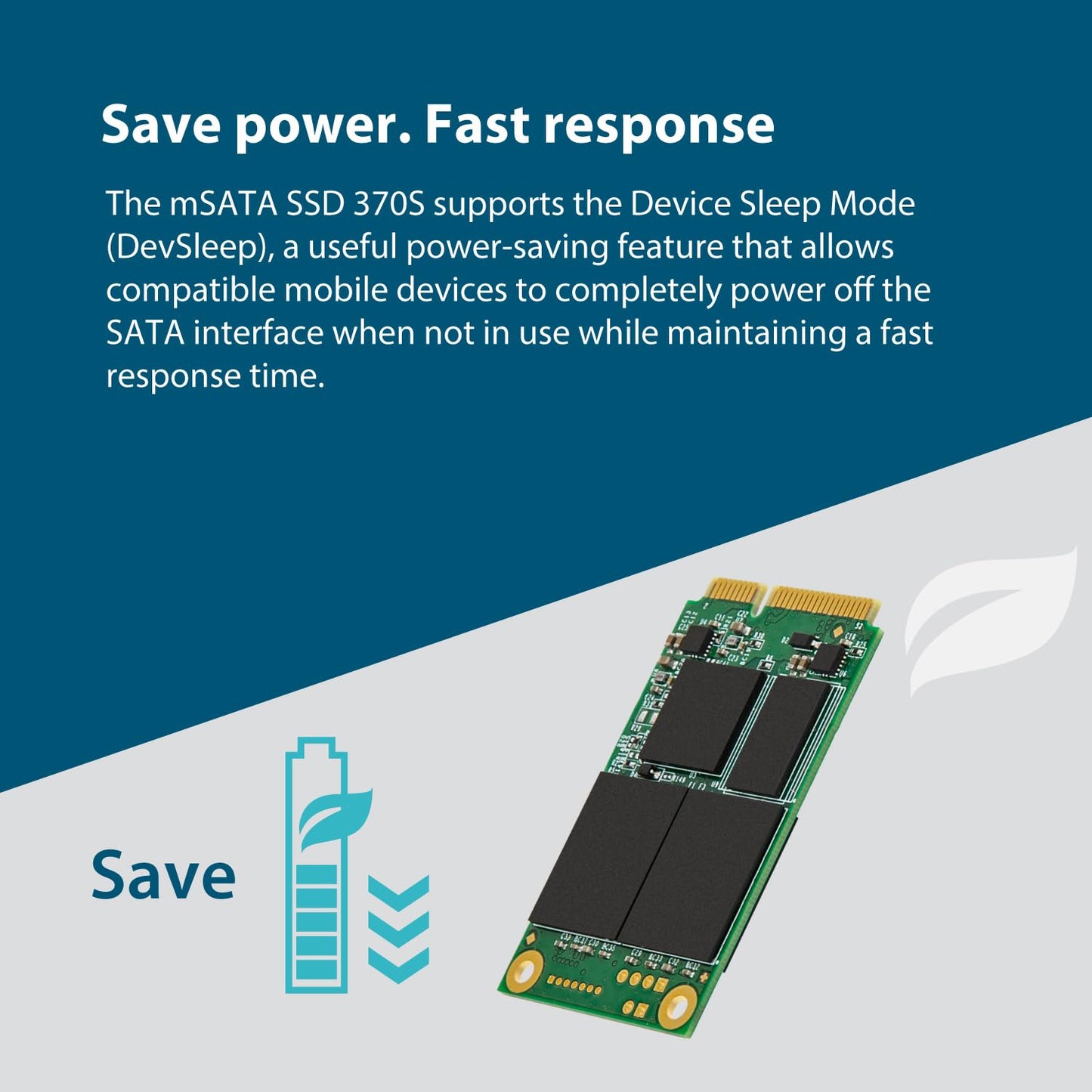 Transcend SATA III 6Gb/s mSATA SSD 370S Solid State Drive (TS-MSA370S)