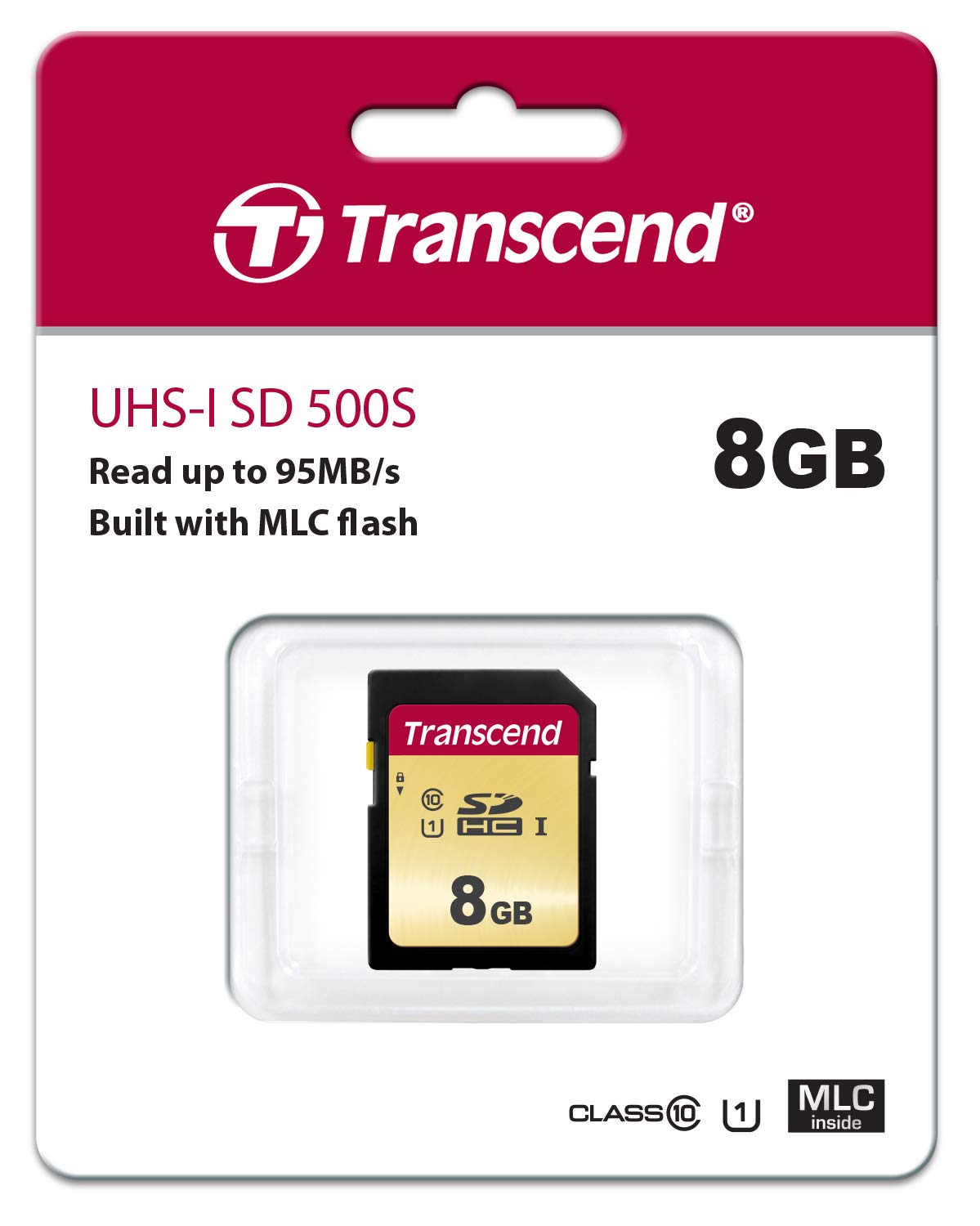 Transcend UHS-I U3 SD Card, MLC, Read 95MB/s Write 60MB/s (TS-SDC500S)