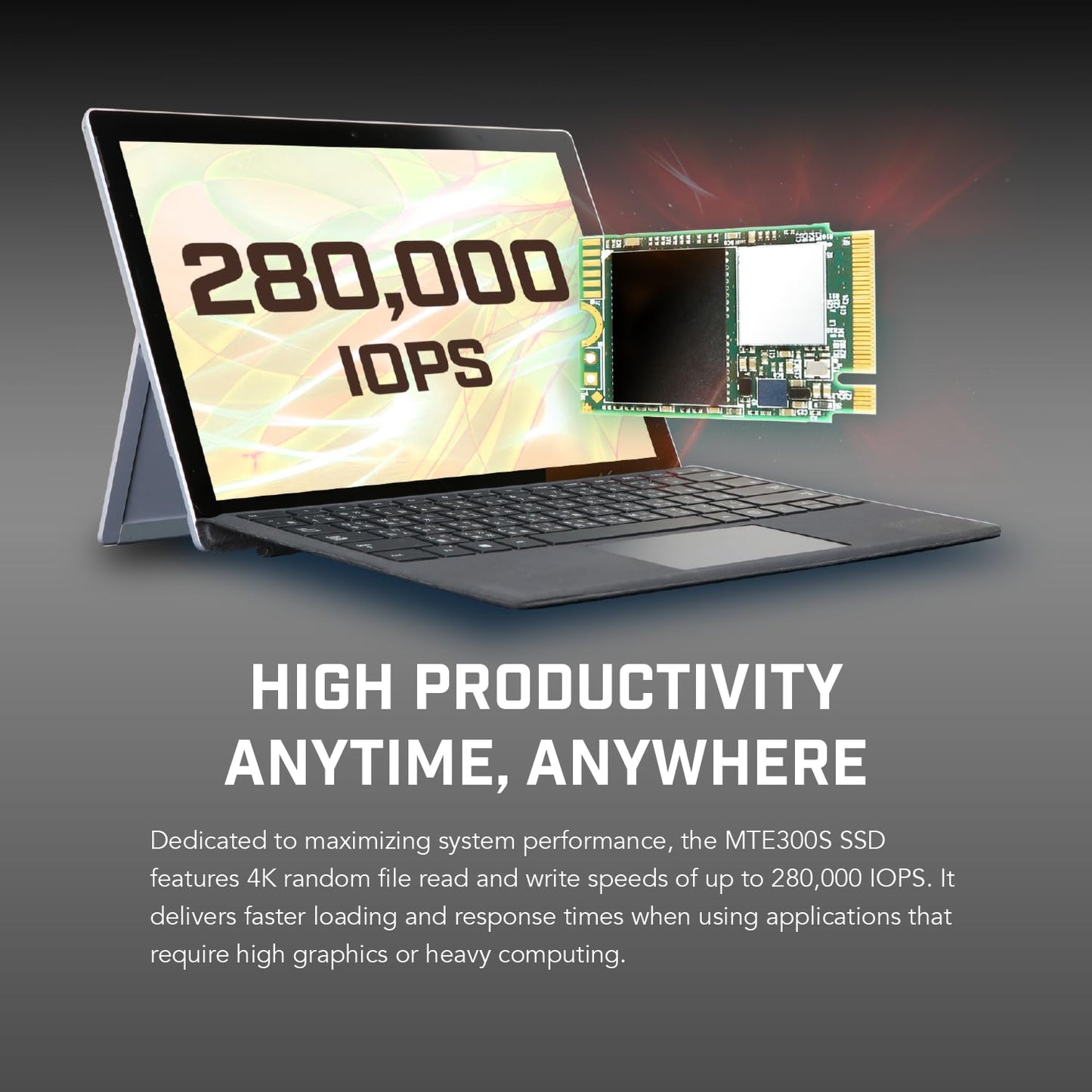 Transcend M.2 PCIe Gen3x4 2230 NVMe Internal SSD with Speeds up to 2,000MB/s (TS-MTE300S)