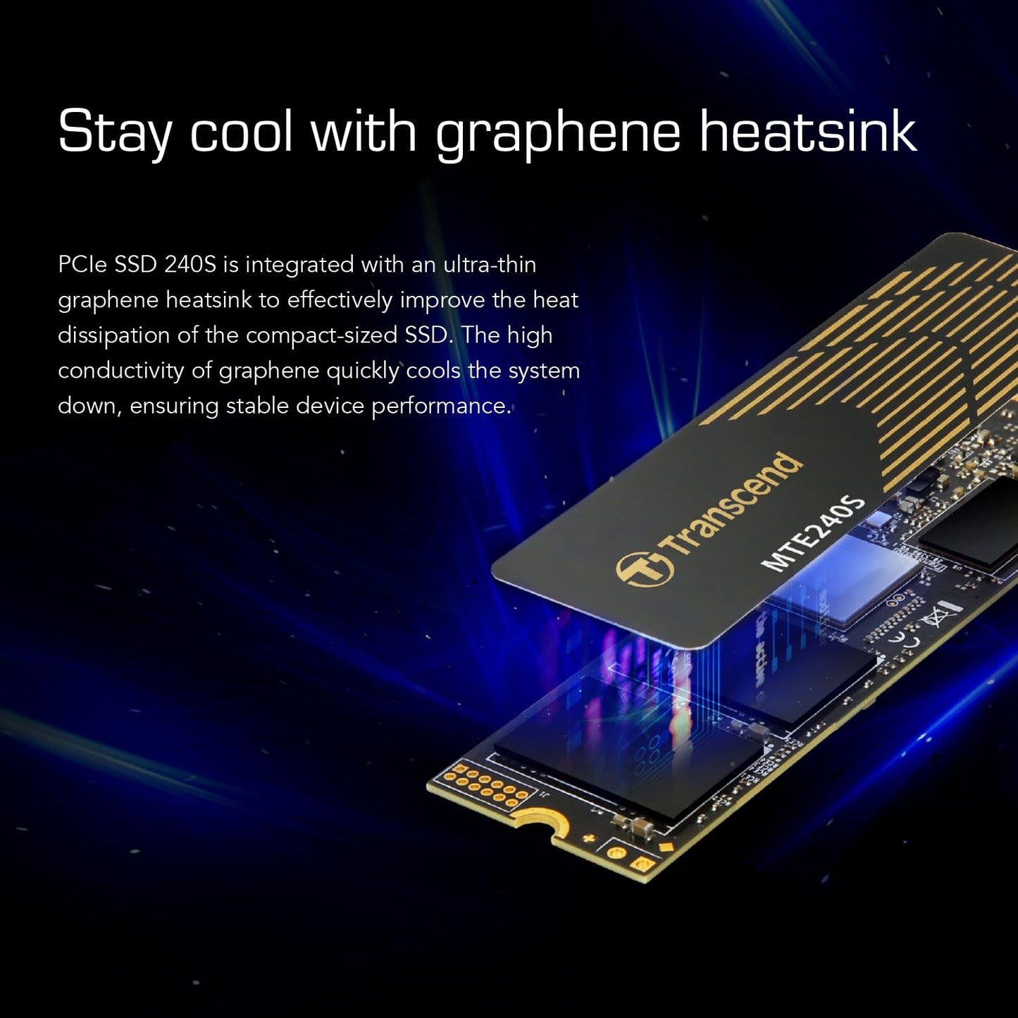 Transcend NVMe PCIe Gen4 x4 MTE240S M.2 SSD Solid State Drive (TS-MTE240S)
