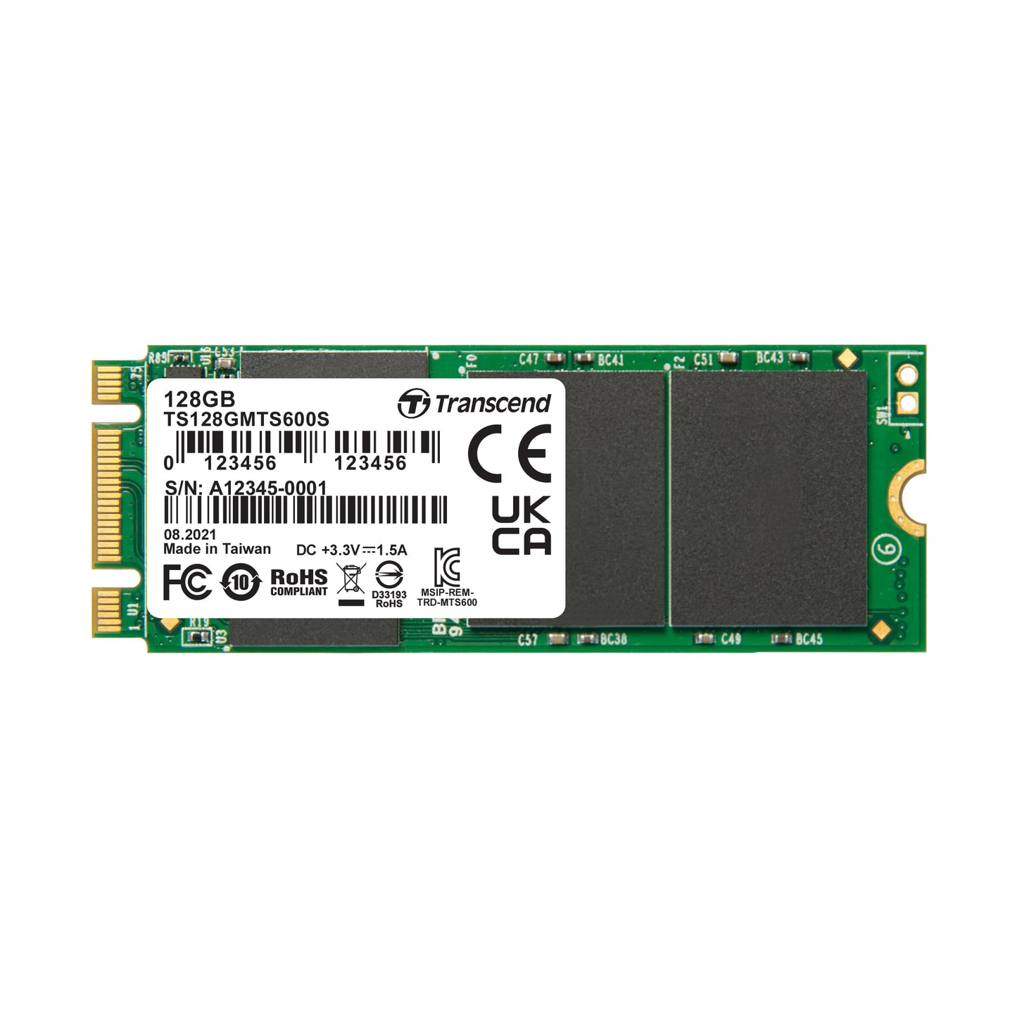 Transcend SATA III 6Gb/s MTS600S 60 mm M.2 SSD 600S Solid State Drive (TS-MTS600S)